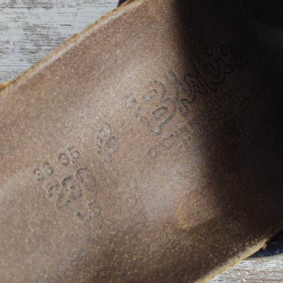 Sz 36 Birkenstock Hawaii Beach Print Slide Sandal - Picture 11 of 14